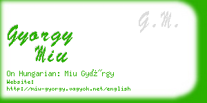 gyorgy miu business card